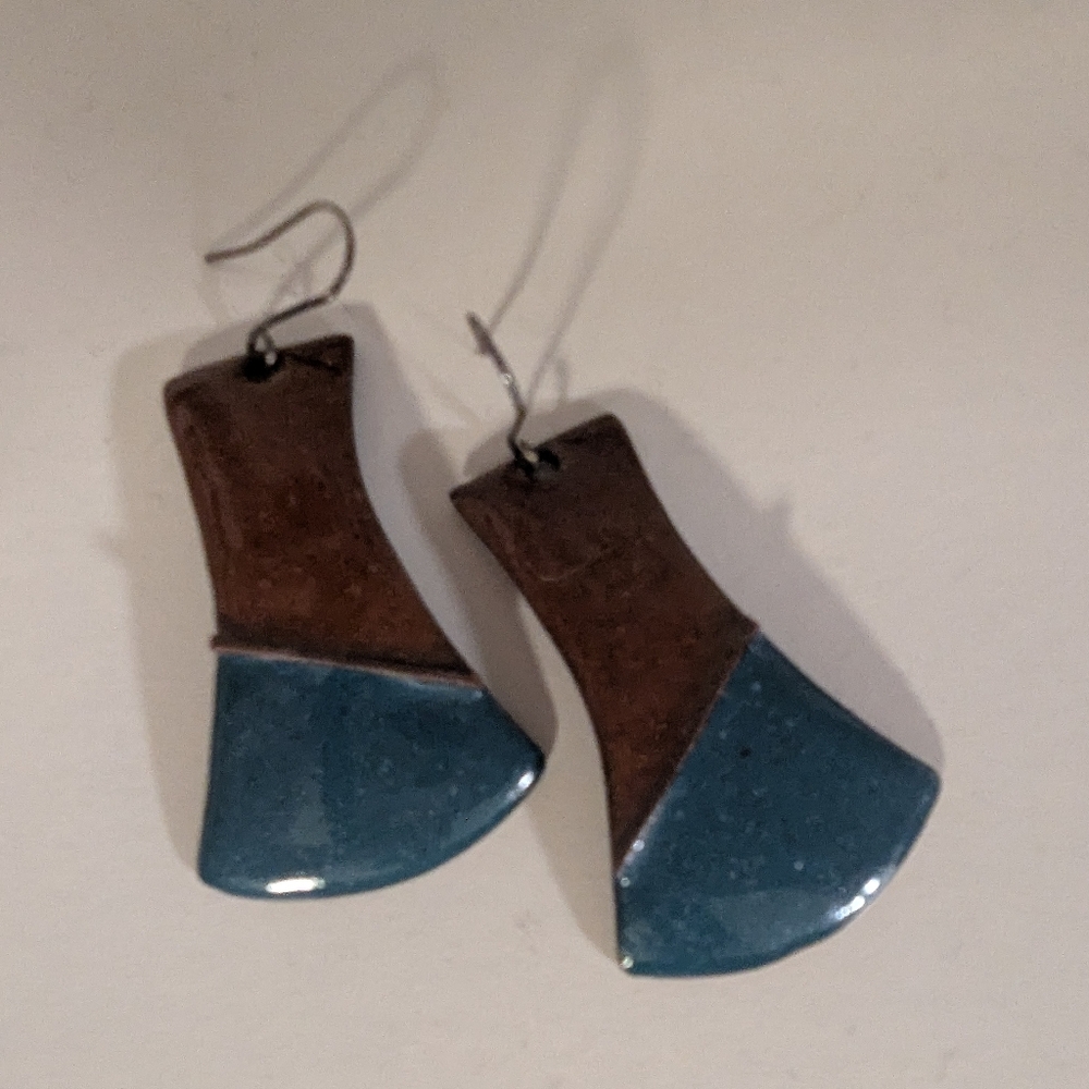 Elegant and Unique Copper Earrings